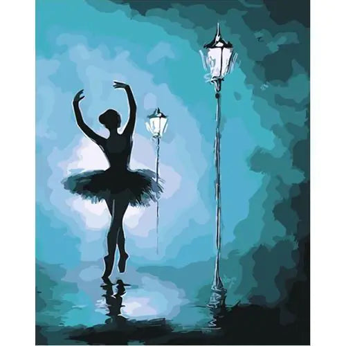 Custom Night Ballet Oil Painting - Digital Art