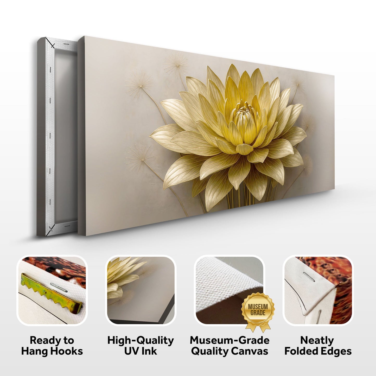 Gilded Petal Composition III Wall Art