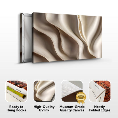 Modern 3D Wave Geometry Wall Art