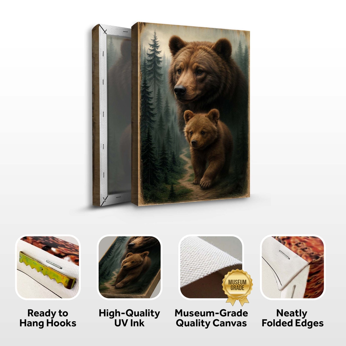 Kin of the Wild — Bear & Cub Art