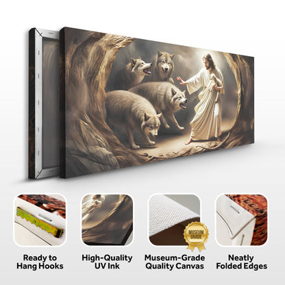 Jesus Protects the Lamb III Wall Art