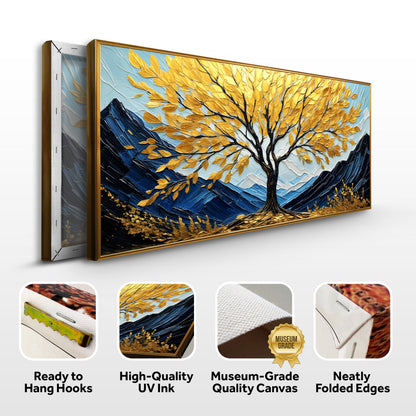 Contemporary Sanctuary in Gold Wall Art