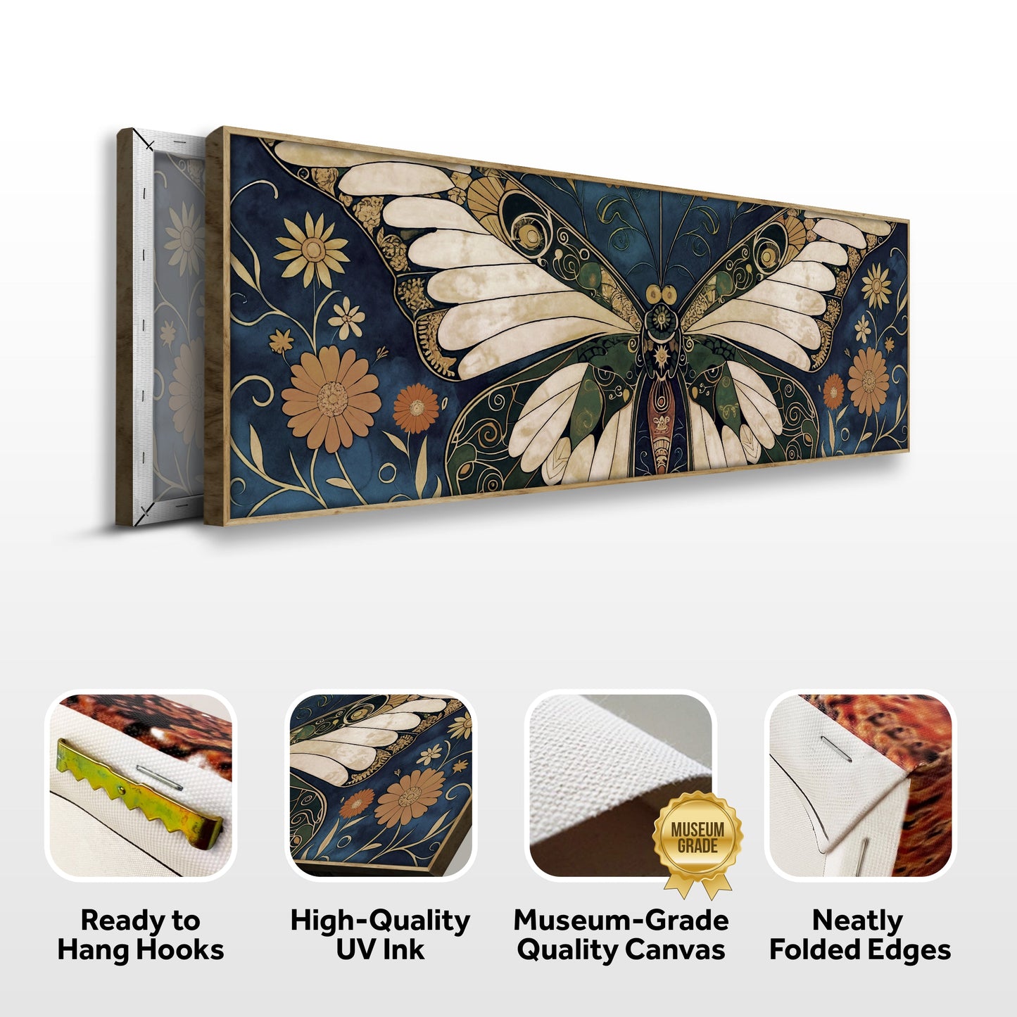 Butterfly in Vintage Form Wall Art