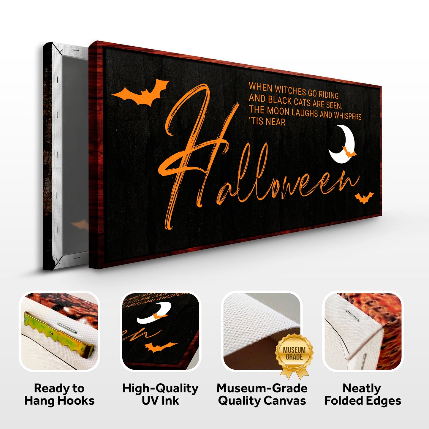 Witches at Twilight — Halloween Sign Wall Art