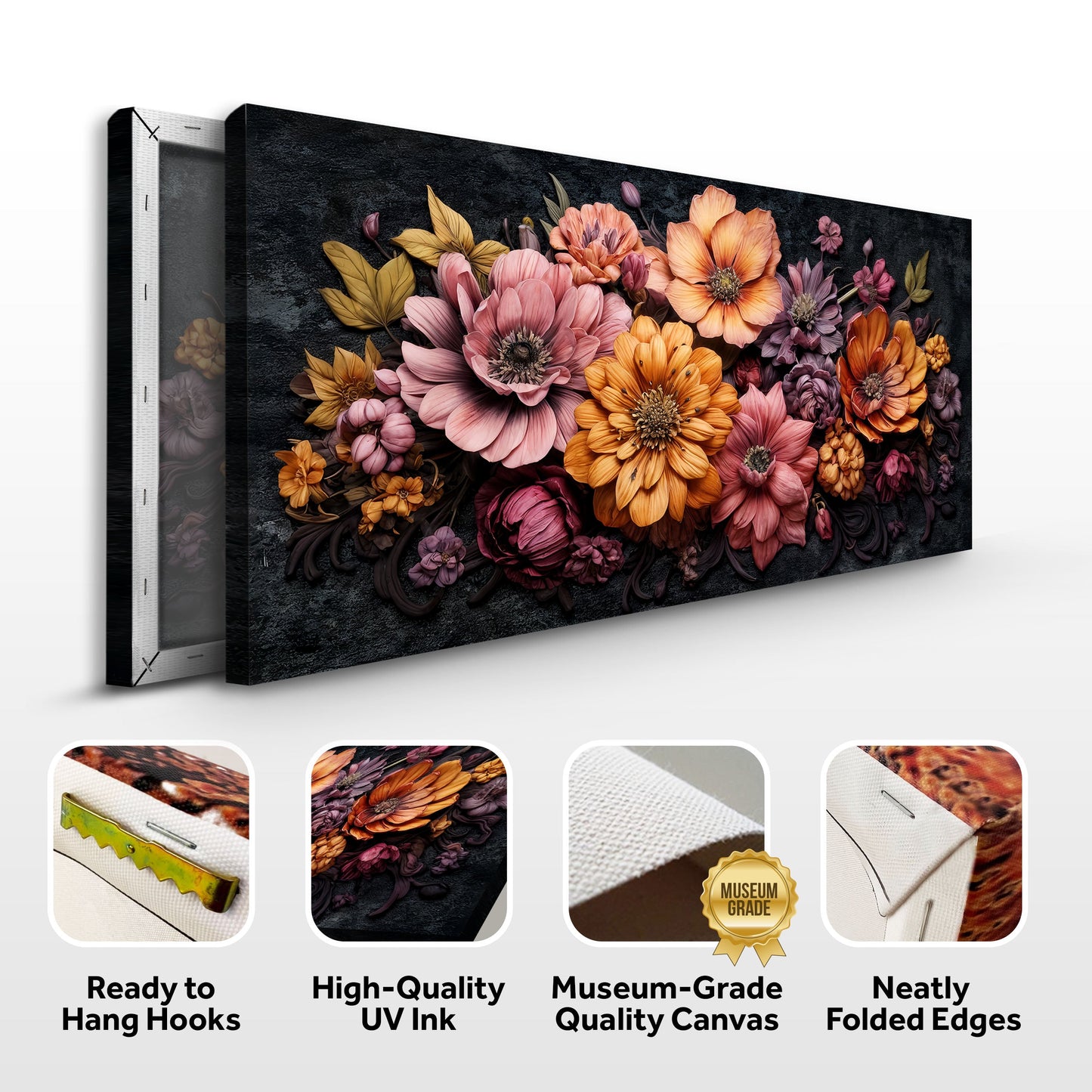 Vivid Bloom Composition Wall Art