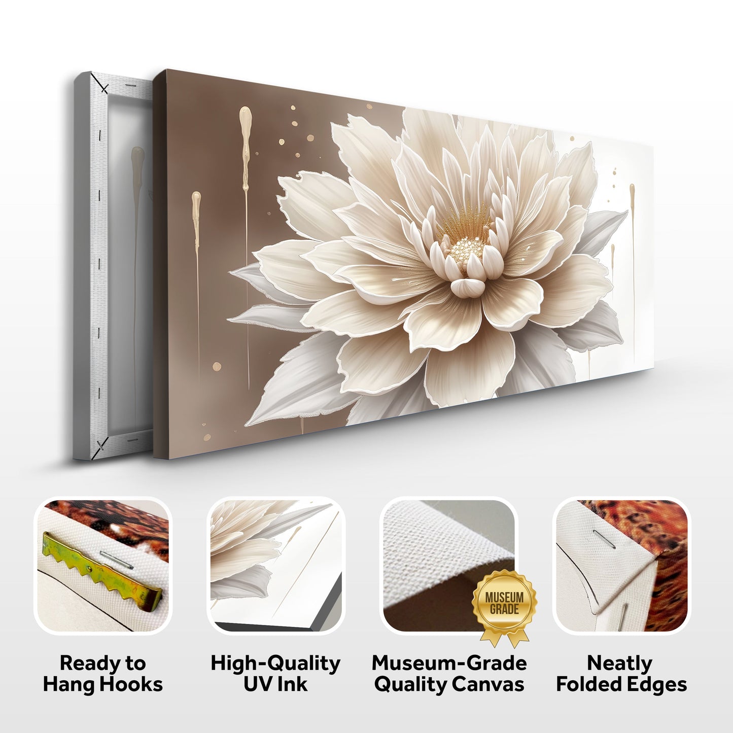 Neutral Petal Composition Wall Art