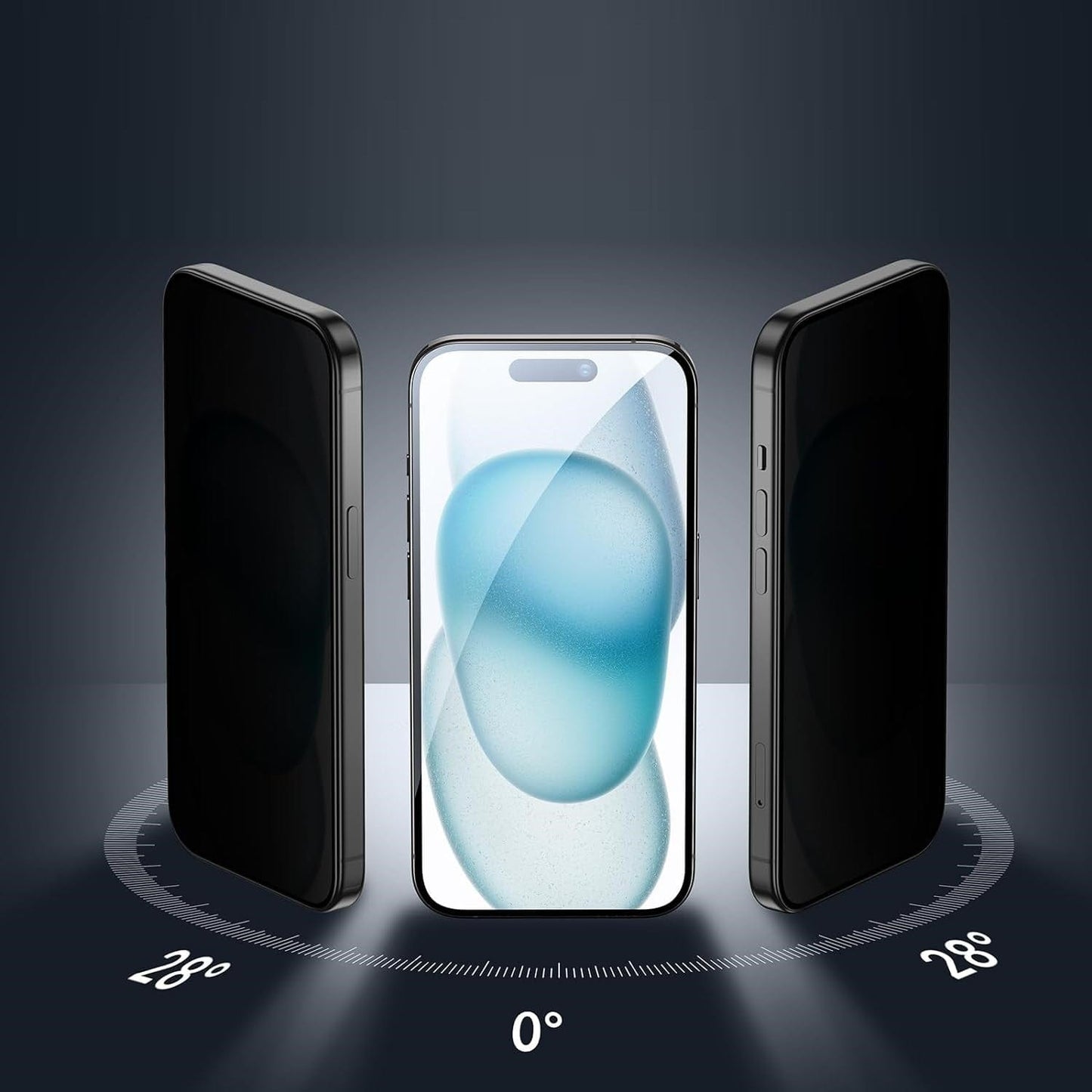 iPhone 17 Pro Max Privacy Screen Protector - Easy Apply Tempered Glass Screen Protector | Zerodamage