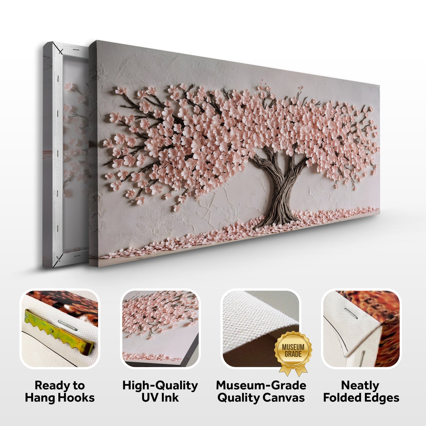 Soft Blush Blossoms Wall Art