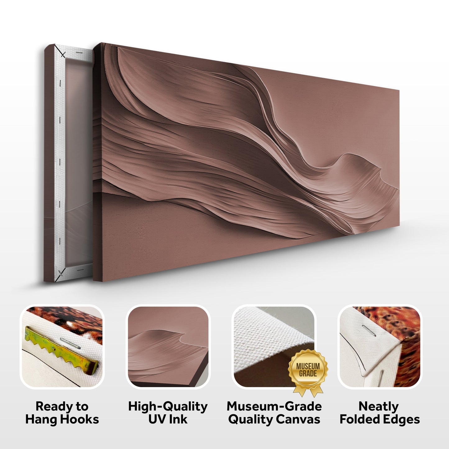 Terracotta Texture Motif Wall Art