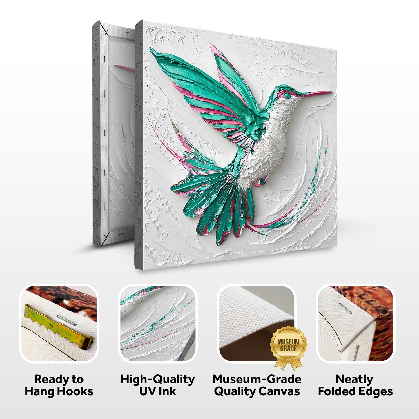 Sculpted Hummingbird Composition Wall Art