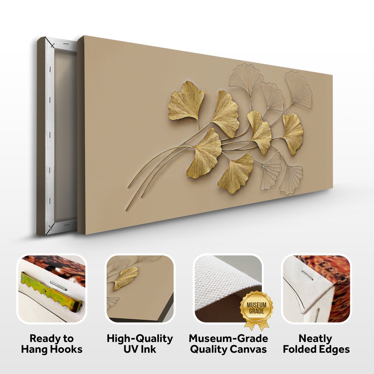 Metallic Botanical Essence Wall Art
