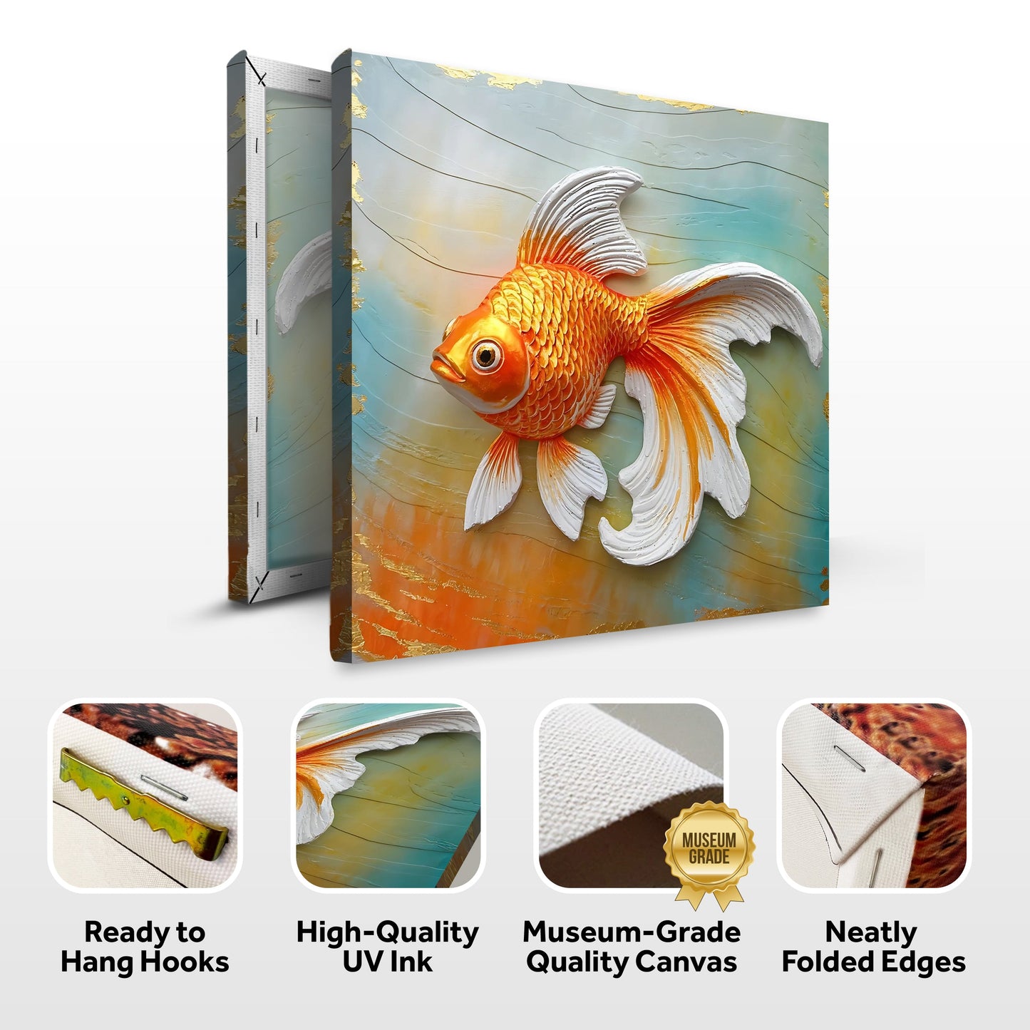 3D Aquatic Motion Study Wall Art