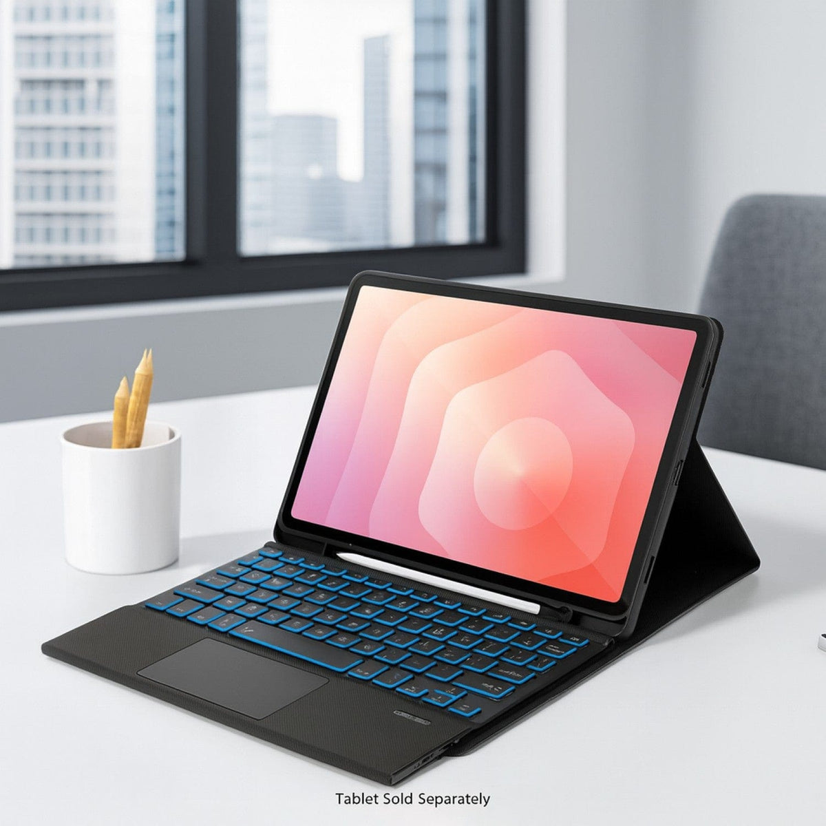 Samsung Galaxy Tab S11 Keyboard Case - 7 Backlight Colors and Trackpad | Navigate Series
