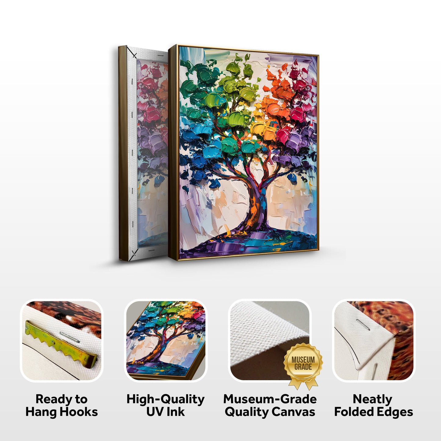 Colorwave Tree Motif Wall Art