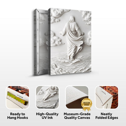 Christ Over the Waves – Modern Form Wall Art