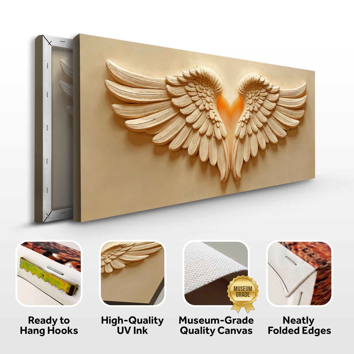 Sanctified Winged Reverence Wall Art