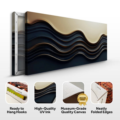 Gold on Black Composition III Wall Art