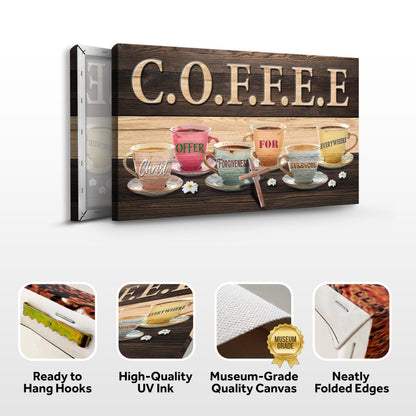 Faith‑Inspired Coffee Sign II Wall Art