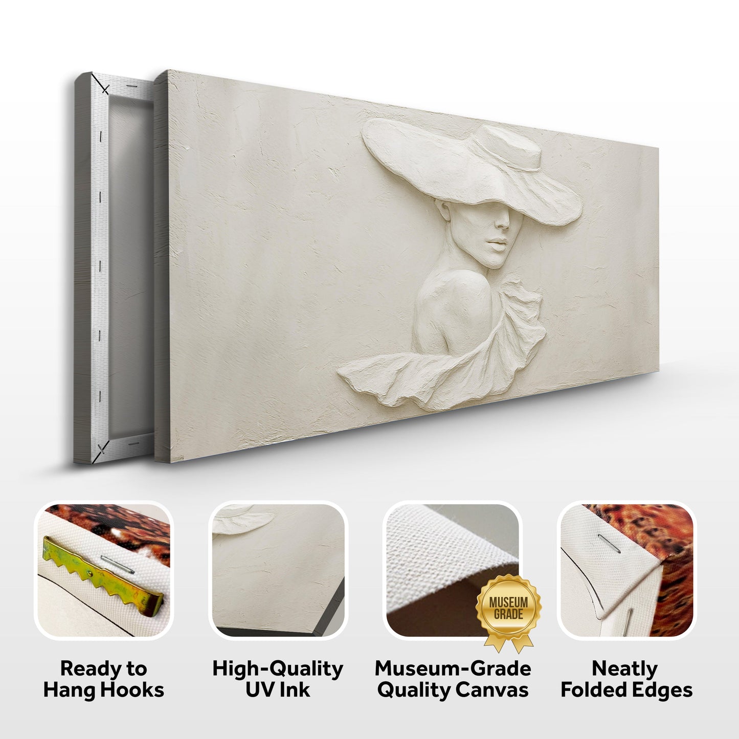 Sculptural Female Silhouette Wall Art