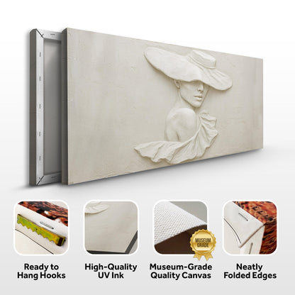 Sculptural Female Silhouette Wall Art