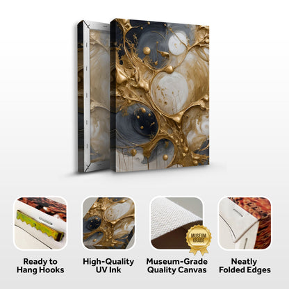Black & Gold Abstract Splash