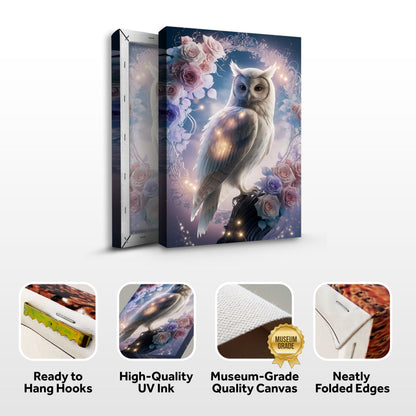 Owl in Sculptural Stillness Wall Art