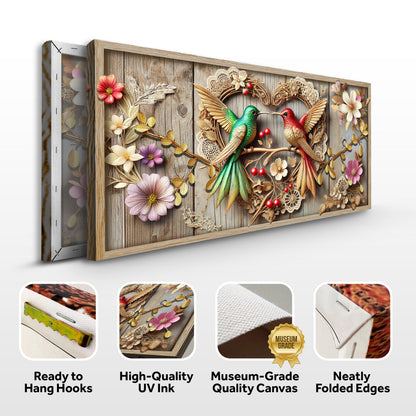3D Hummingbird Composition VII Wall Art