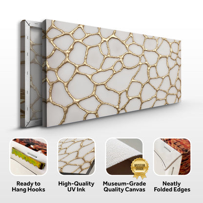 Golden Synapse Composition Wall Art