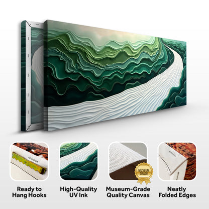 Green Current Harmony III Wall Art