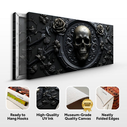 The Rose & Skull Form VI Wall Art
