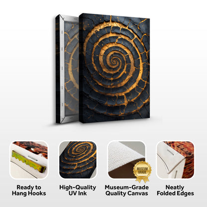 Black & Gold Helix Art