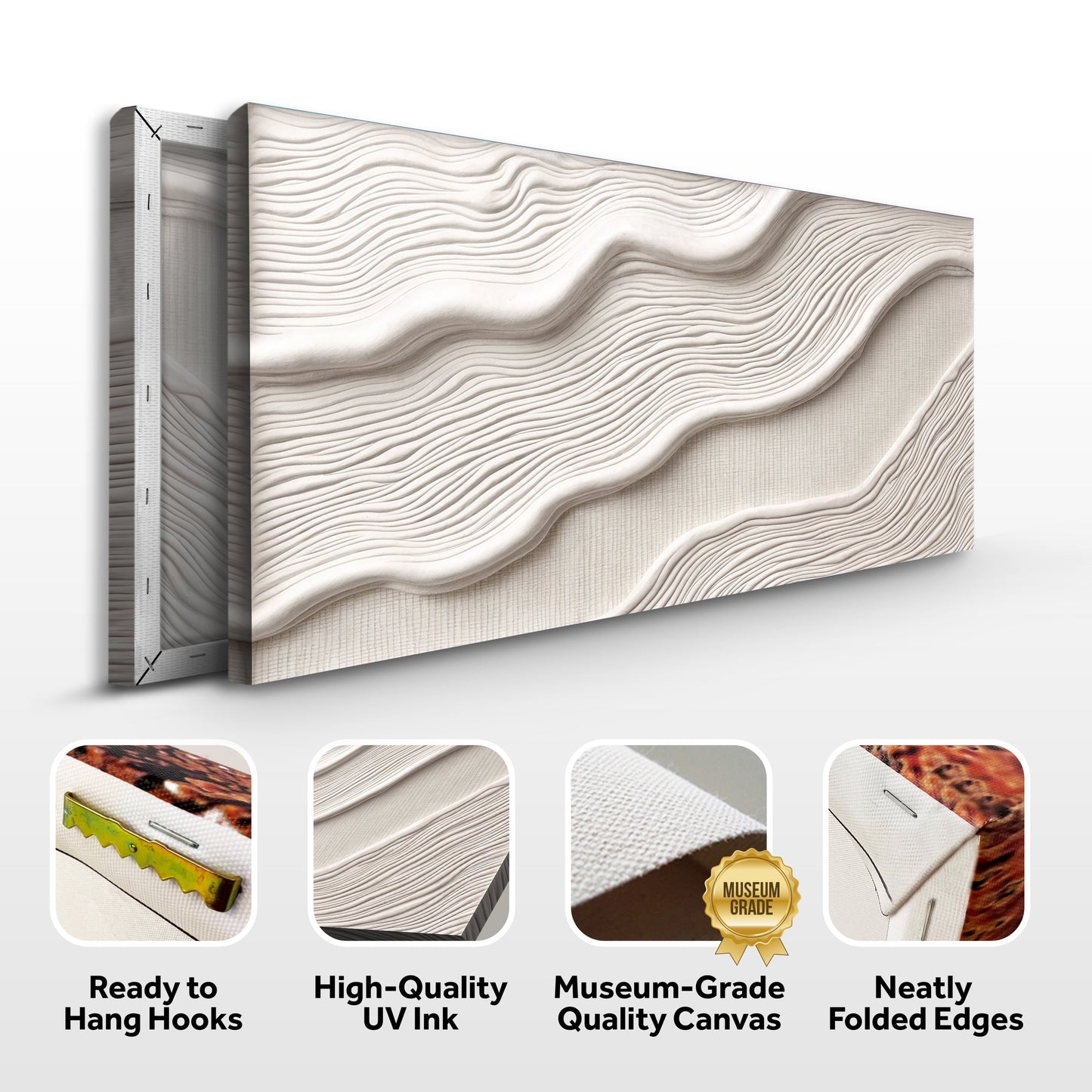 Sculpted Ivory Minimalism II Wall Art
