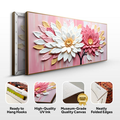 Blushing Floral Portrait Wall Art
