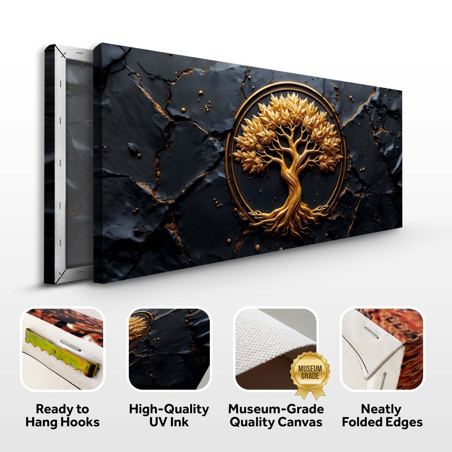 Golden Woodland Wall Art