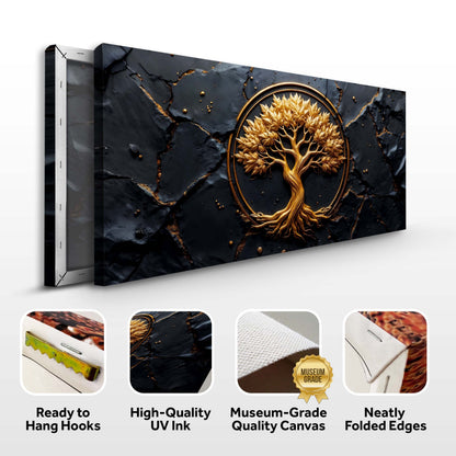 Golden Woodland Wall Art