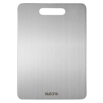 304 Stainless Steel Cutting Board, 316 Large Double-Sided Mold-Proof Chopping Board For Home Kitchen, Cutting & Rolling Dough, Cross-Border Labeling