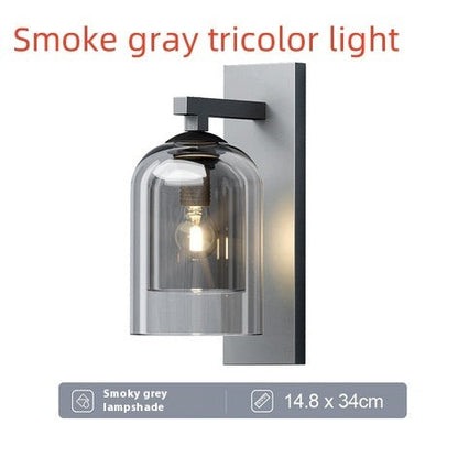 Nordic Wall Lamp Designer Villa Living Room Hotel Aisle Staircase Balcony Bedside Creative Glass Lamps