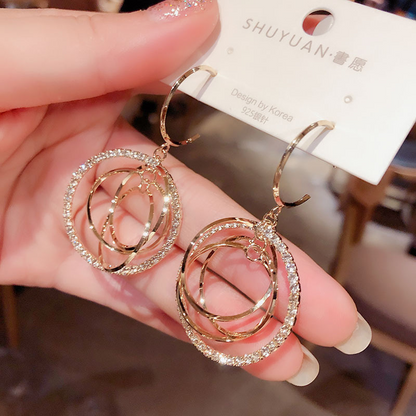 Silver Pin Earrings