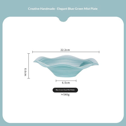 Glass Fruit Bowl Salad Plate
