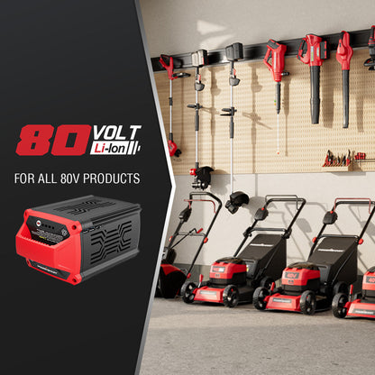 80V 21" Cordless Self-propelled Lawn Mower w/ 6Ah Battery & Charger PS76821SRB