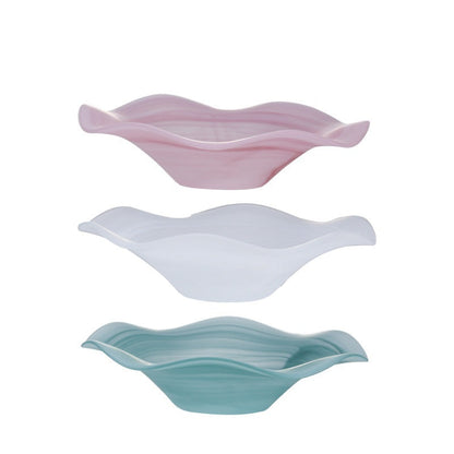 Glass Fruit Bowl Salad Plate