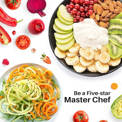 Spiralizer Attachment Compatible with KitchenAid Stand Mixer, Comes with Peel, Core and Slice, Not KitchenAid Brand Spiralizer Attachment (5 Blades)