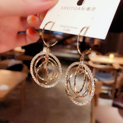 Silver Pin Earrings