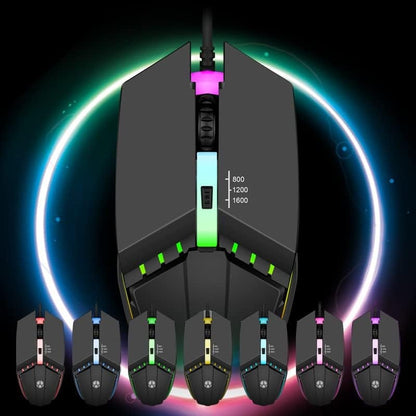 Wired Gaming Keyboard & Mouse Combo - Anti-Ghosting Multi-Key, 68 Keys