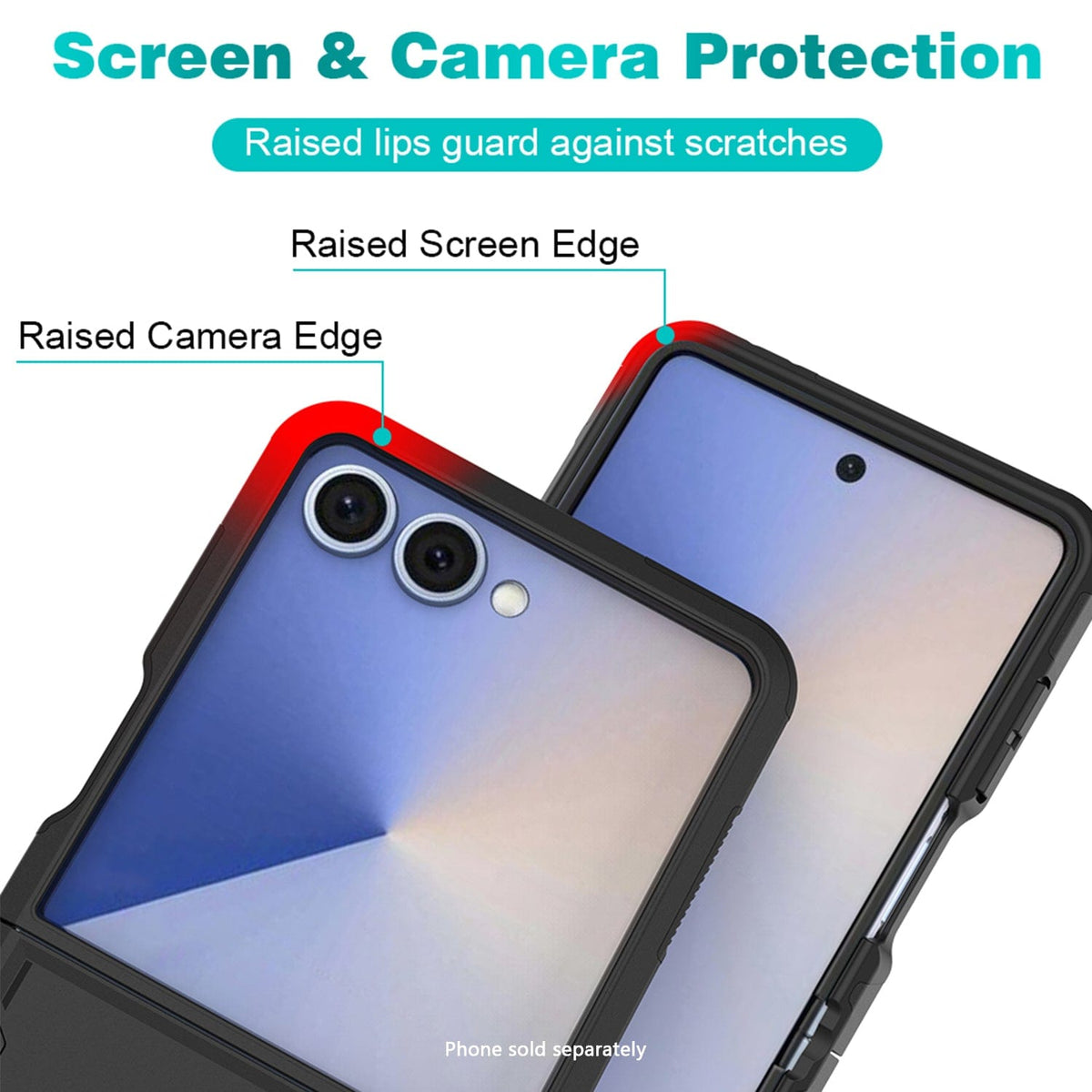 Samsung Galaxy Z Flip7 Case - Heavy-Duty, Kickstand Anti-Slip Design | Raider Series