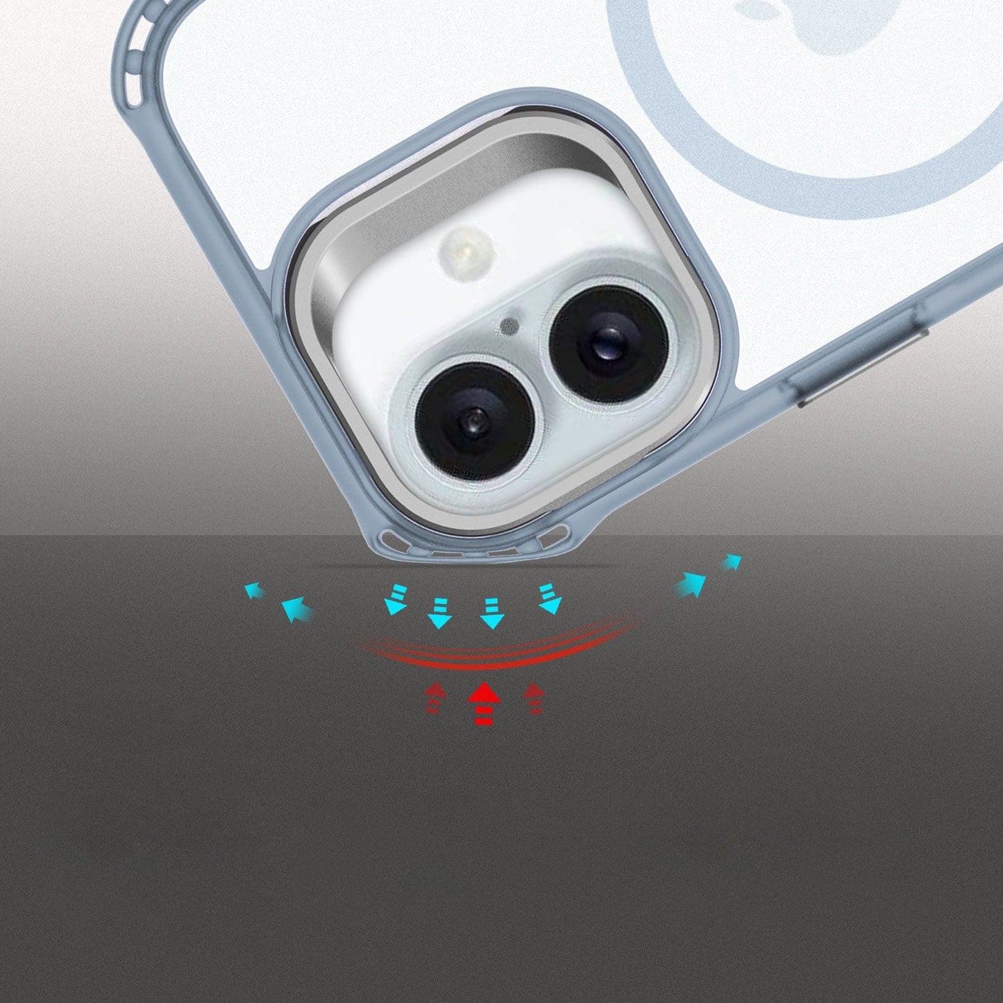 iPhone 16 Plus Clear Kickstand Case - Anti-Slip, Rugged, MagSafe | Venture Series