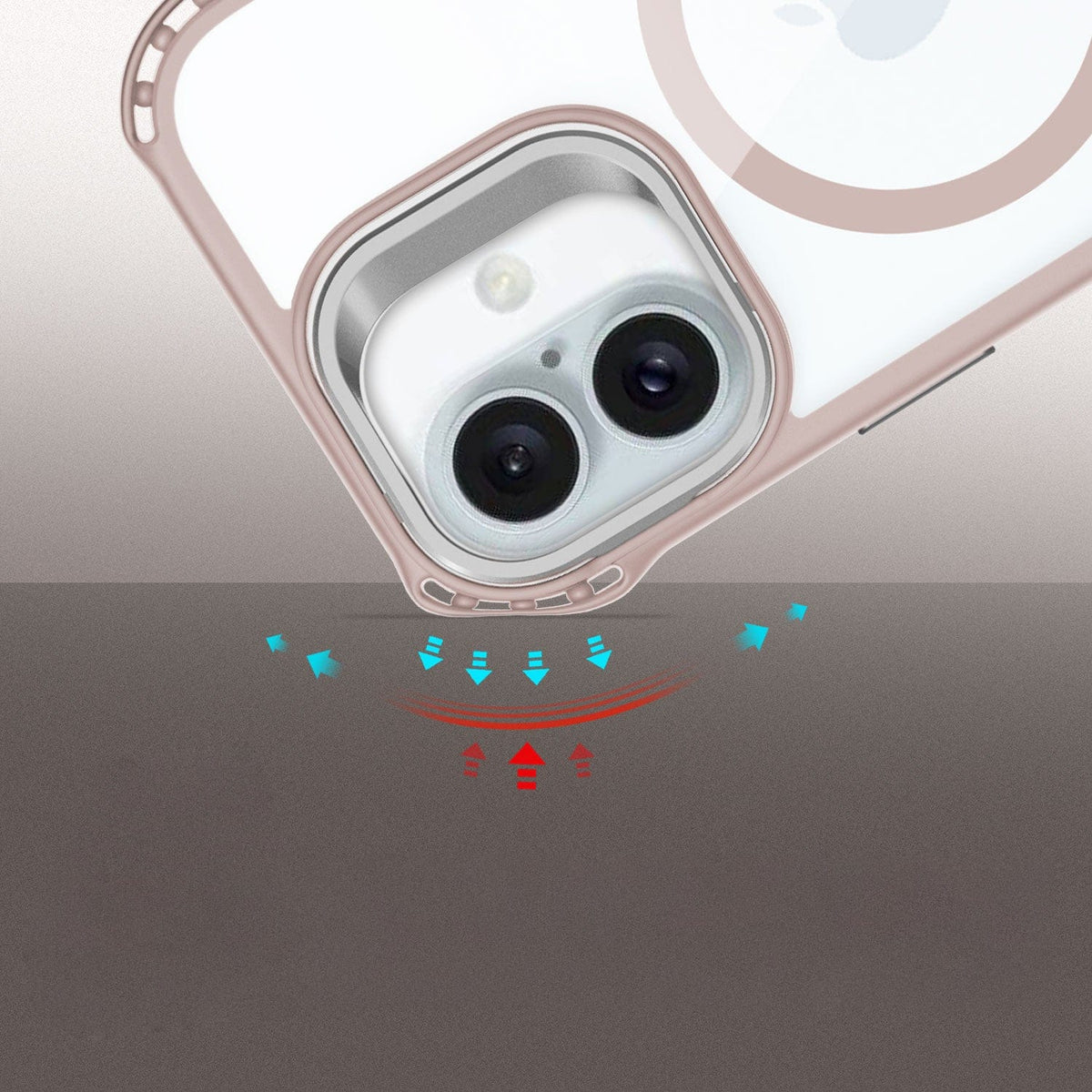 iPhone 16 Clear Kickstand Case - Anti- Slip, Rugged, MagSafe | Venture Series