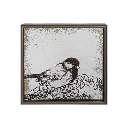 Bird Silhouette Mirror Plaques (Set of 4)