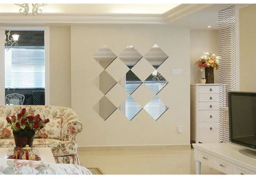 Acrylic Square Dressing Mirror - Creative Wall Décor