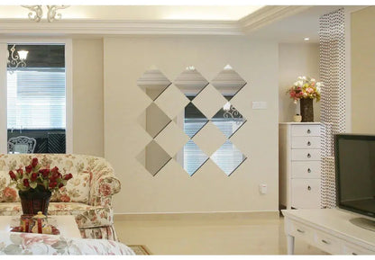 Acrylic Square Dressing Mirror - Creative Wall Décor
